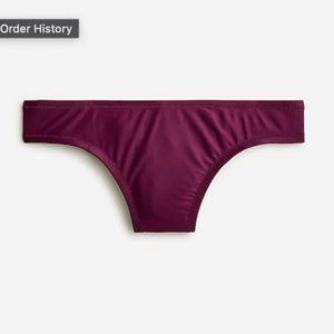 J. Crew Eco Surf Hipster Bikini Bottom L Purple Iris New NWT